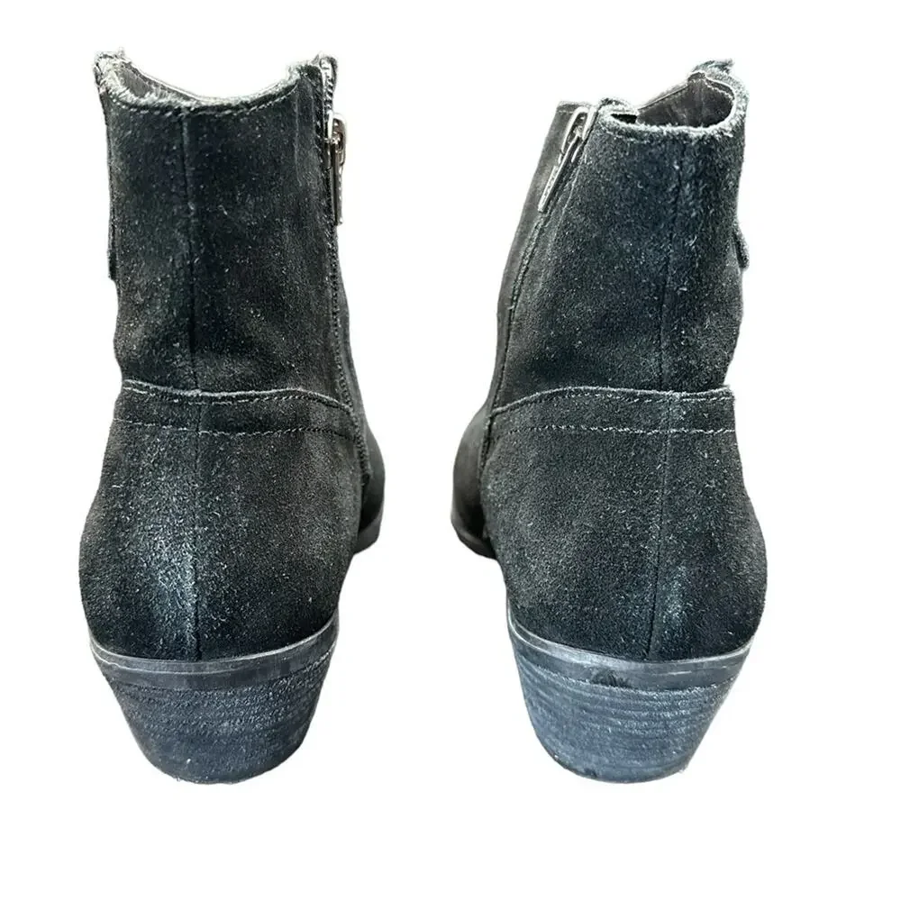 Bass Chrissy Women’s Suede Ankle Boot Black Size 8.5.